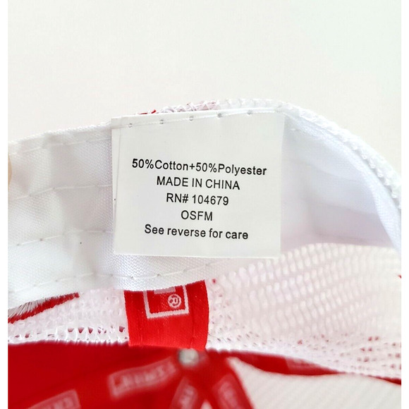 Craftsman Tools ACE Hardware Hat Cap Red White Embroidered Trucker Mesh Snapback - Picture 6 of 6